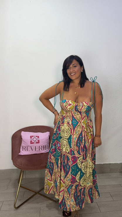 Dress Iris a Fantasia Azzurro 60058