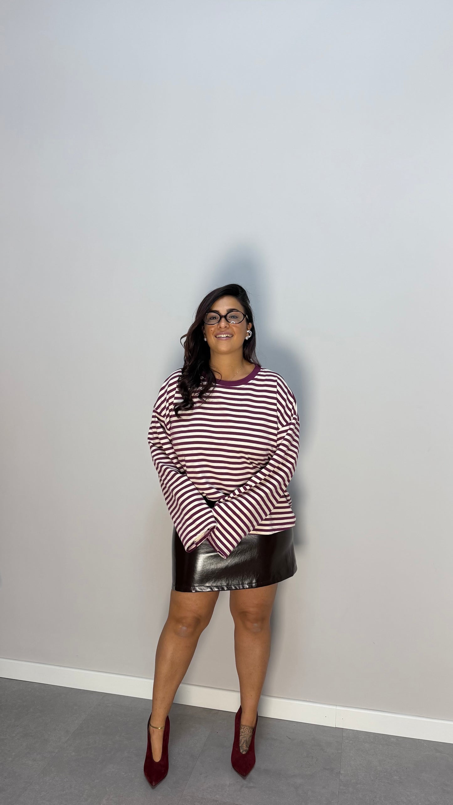 T-shirt Raya Oversize Viola F1109