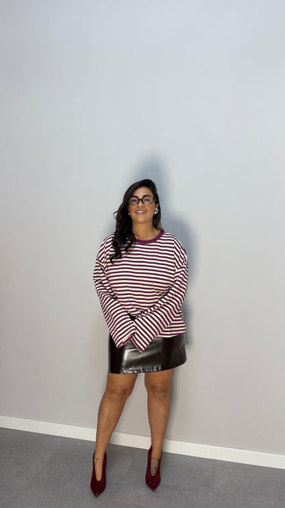 T-shirt Raya Oversize Viola F1109