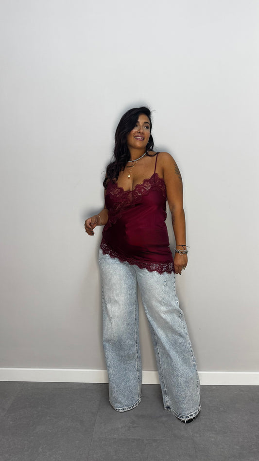 Top Camelia Bordeaux 7805