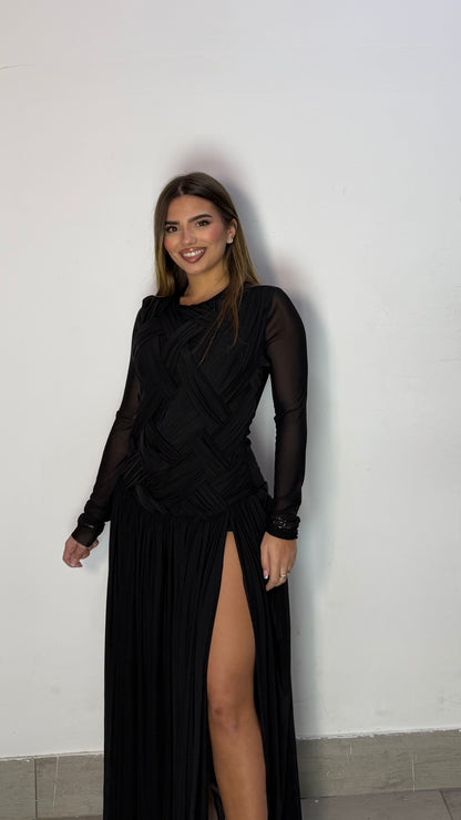 Dress Woven Nero 562