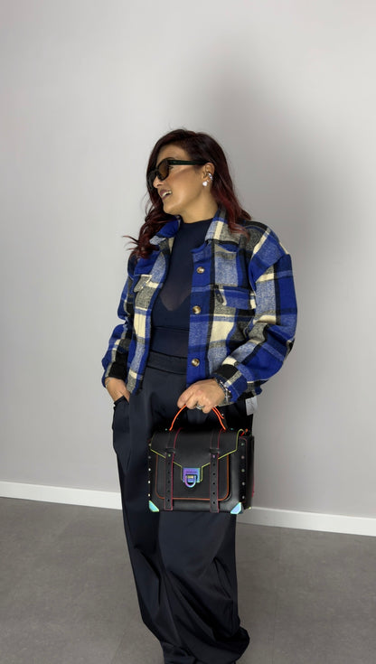 Camicia Suave Flanella Blu CF44