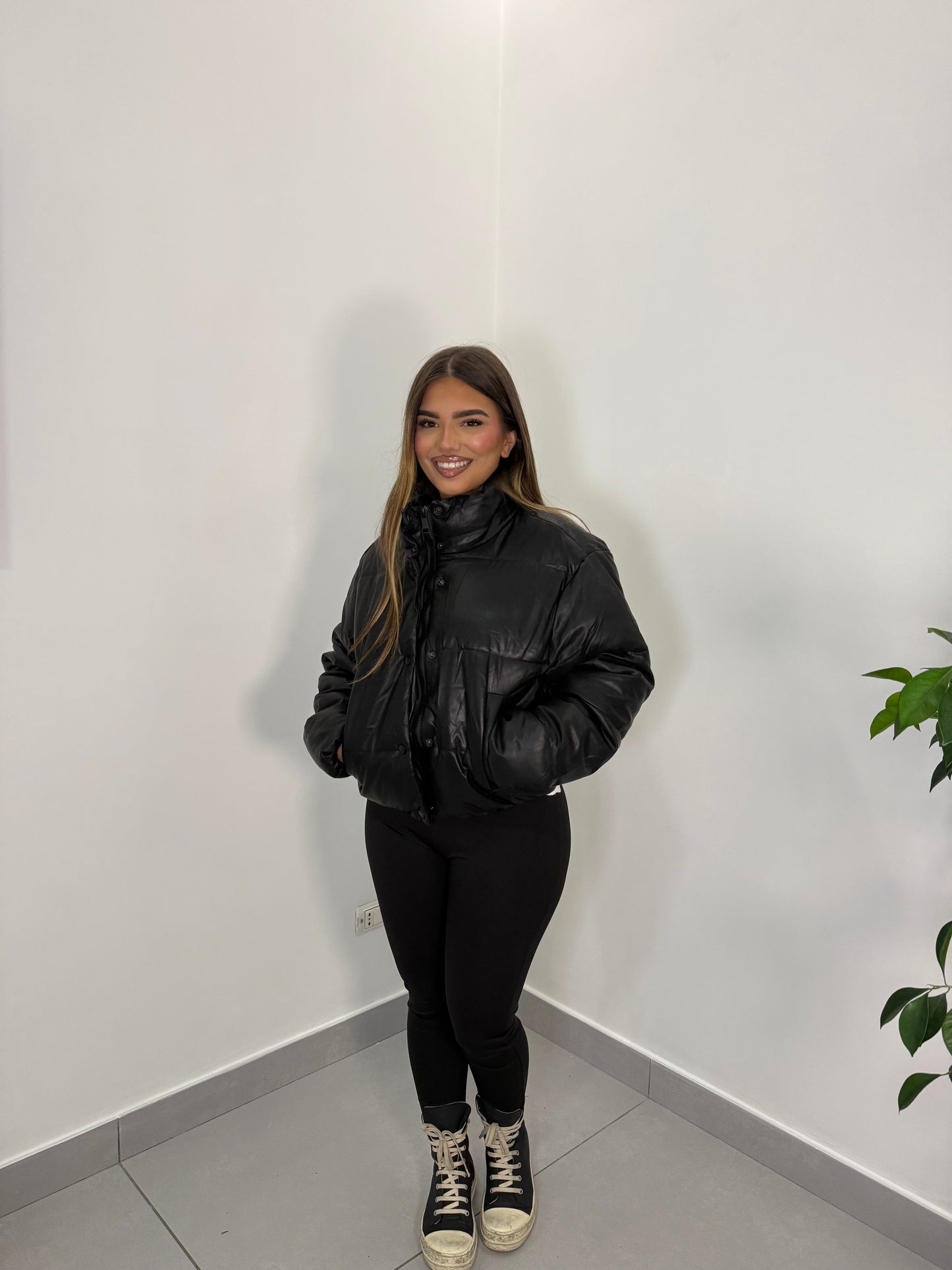 Bomber Bomi Ecopelle Nero 21212