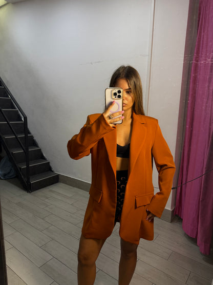 giacca monopetto coccio m11035