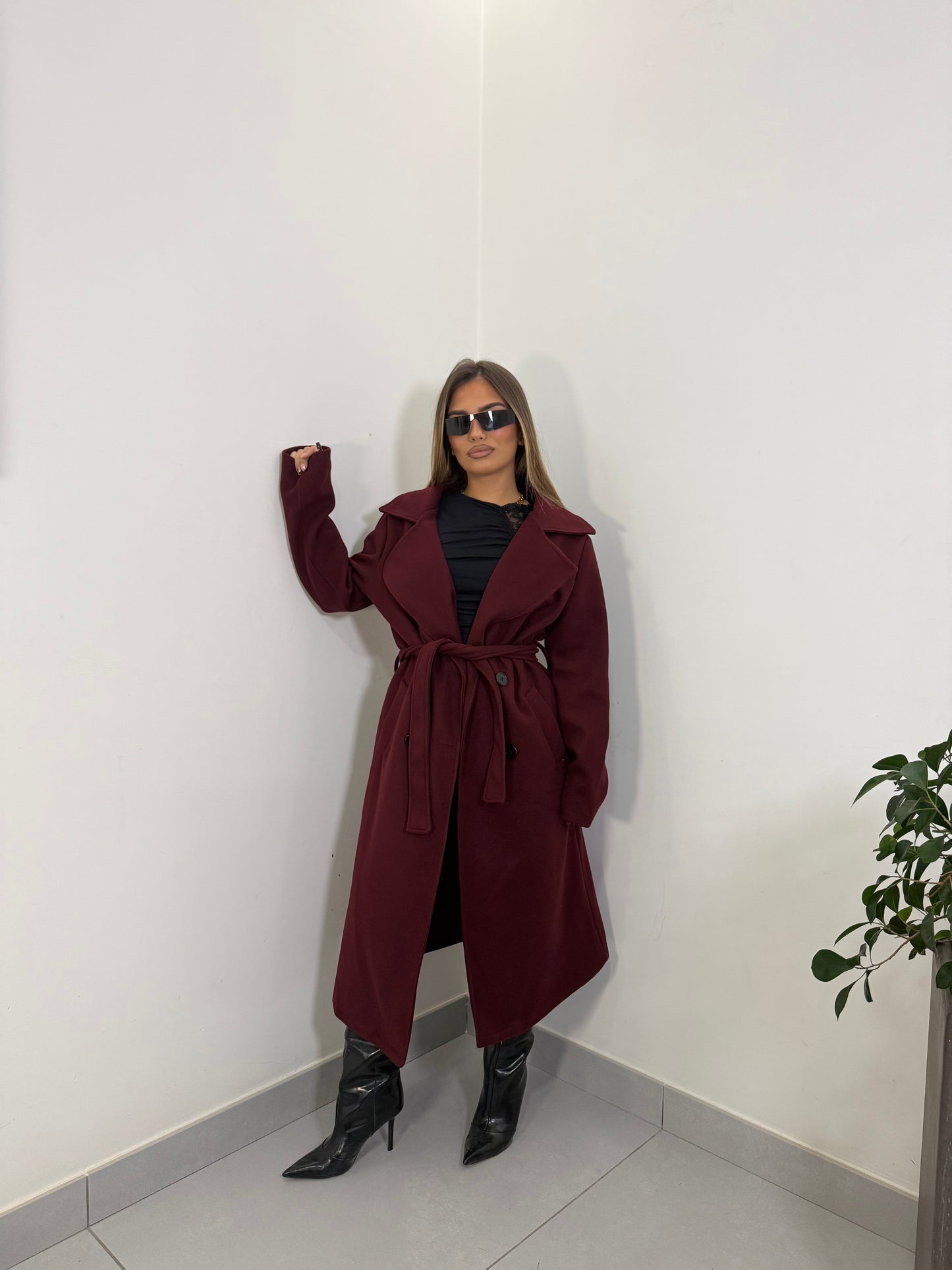 Cappotto Metropoli Bordeaux 8505