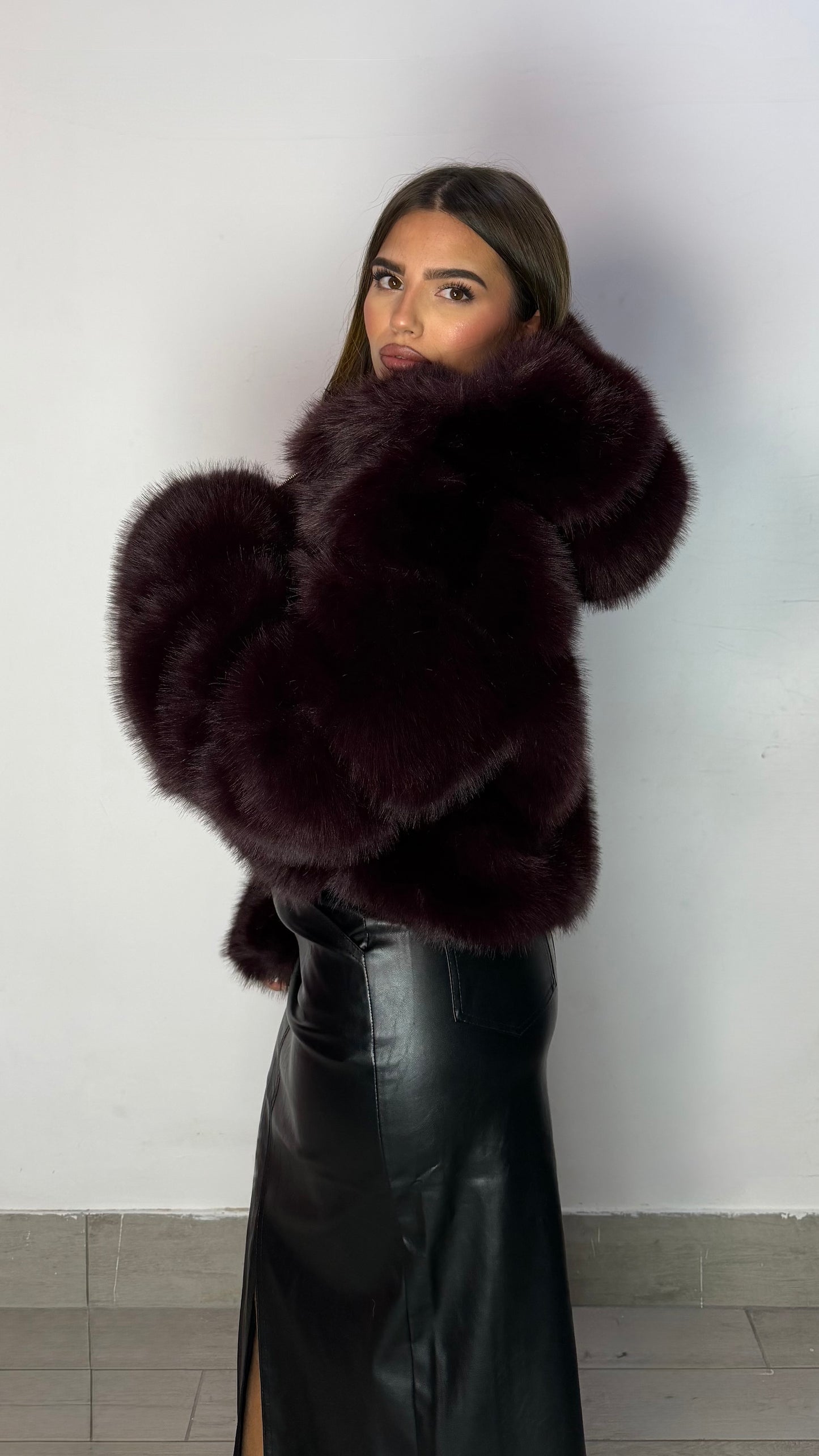 Ecofur Crop Polar Bordeaux 68341