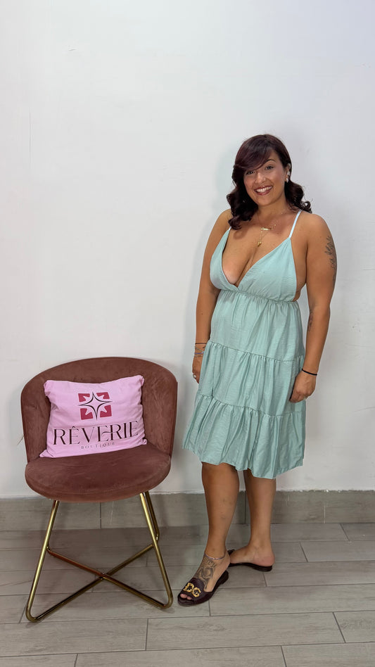 Dress Onda Mini Verde 31102