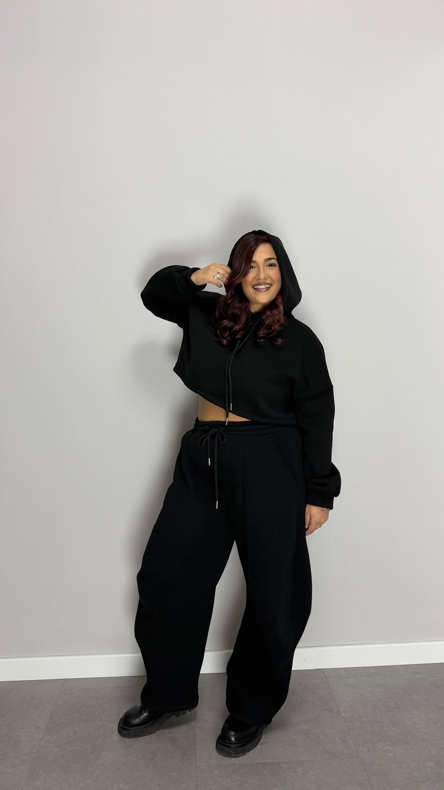 Pantalone in Tuta Felpato BellaBalloon Nero MAR66685