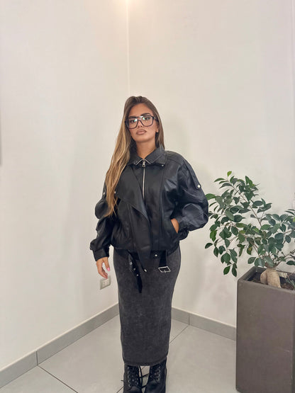 Giacca BikerBlack 2887