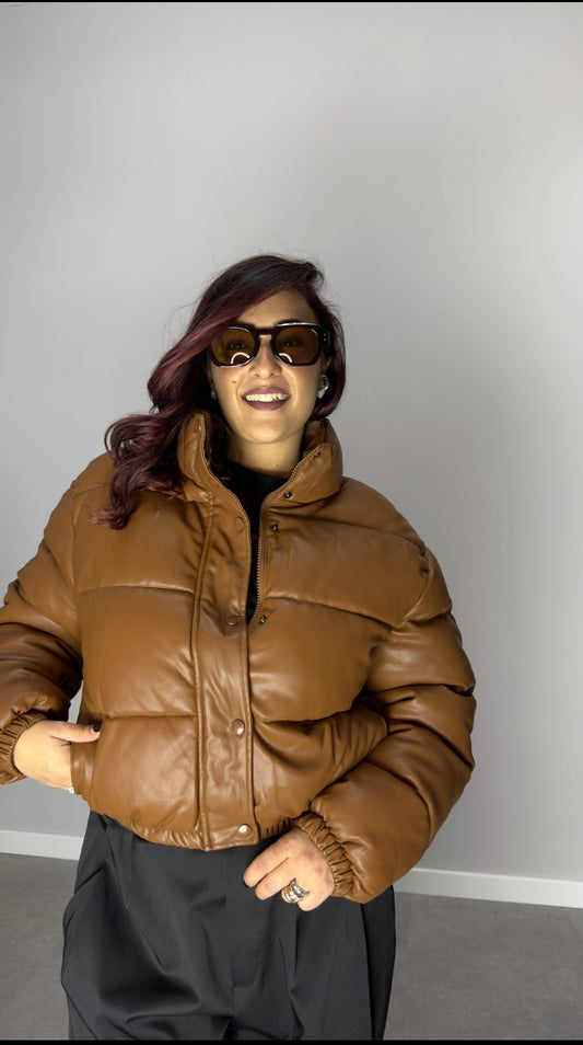 Bomber Bomi Ecopelle Marrone 21216