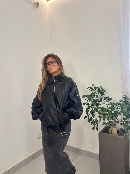 Giacca BikerBlack 2887