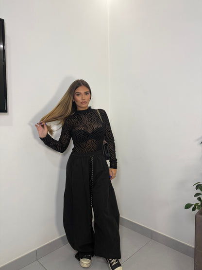 Body Veleid Zebra nero 16558