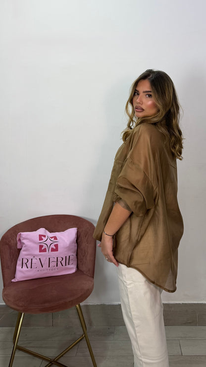 Camicia Velatissima Bronzo V6808