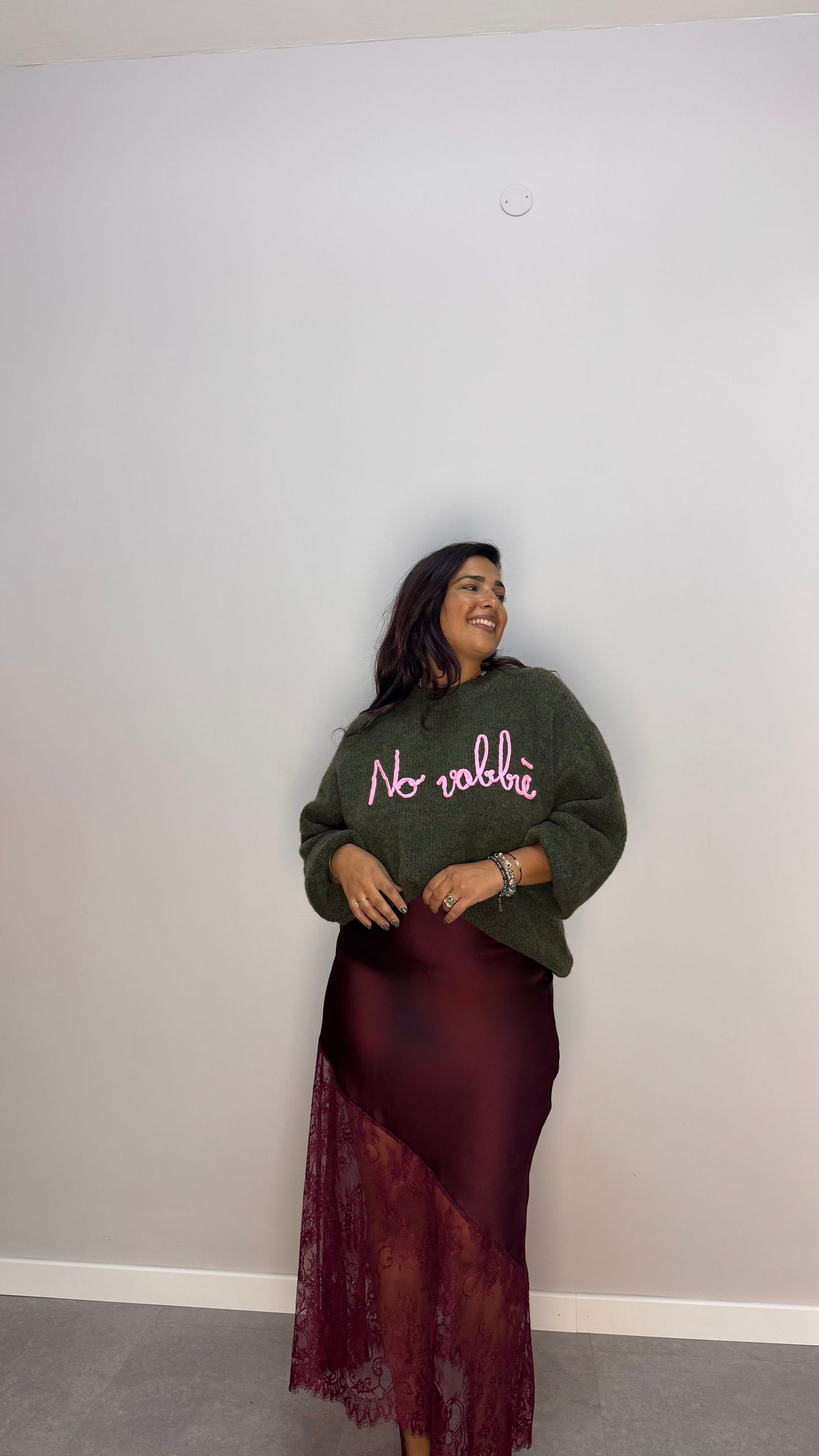 Maglioncino No Vabbè Verde Militare DS2702