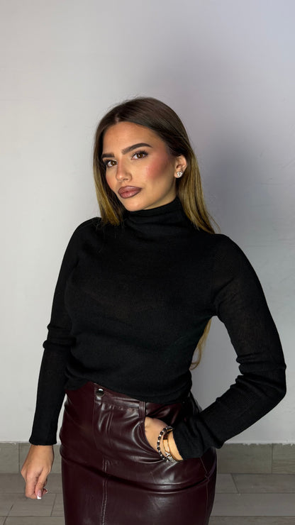 Maglietta Touch Me Nera 8530