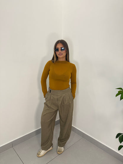 Shirt Velattissime in Cashmere Senape 28150