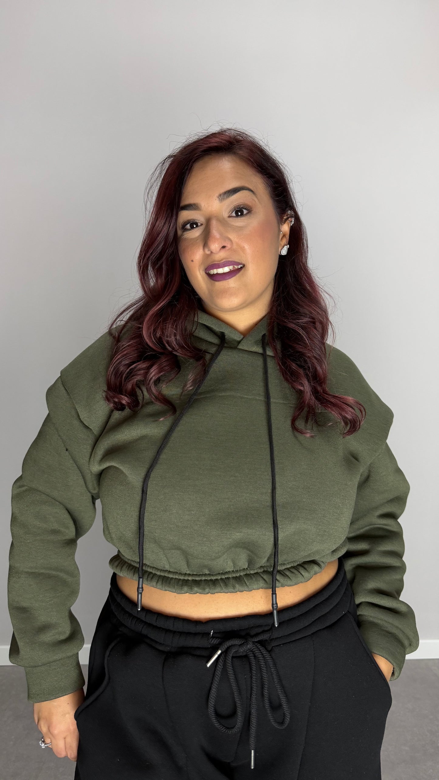 Felpa Mini Hood Felpata con Cappuccio FM44