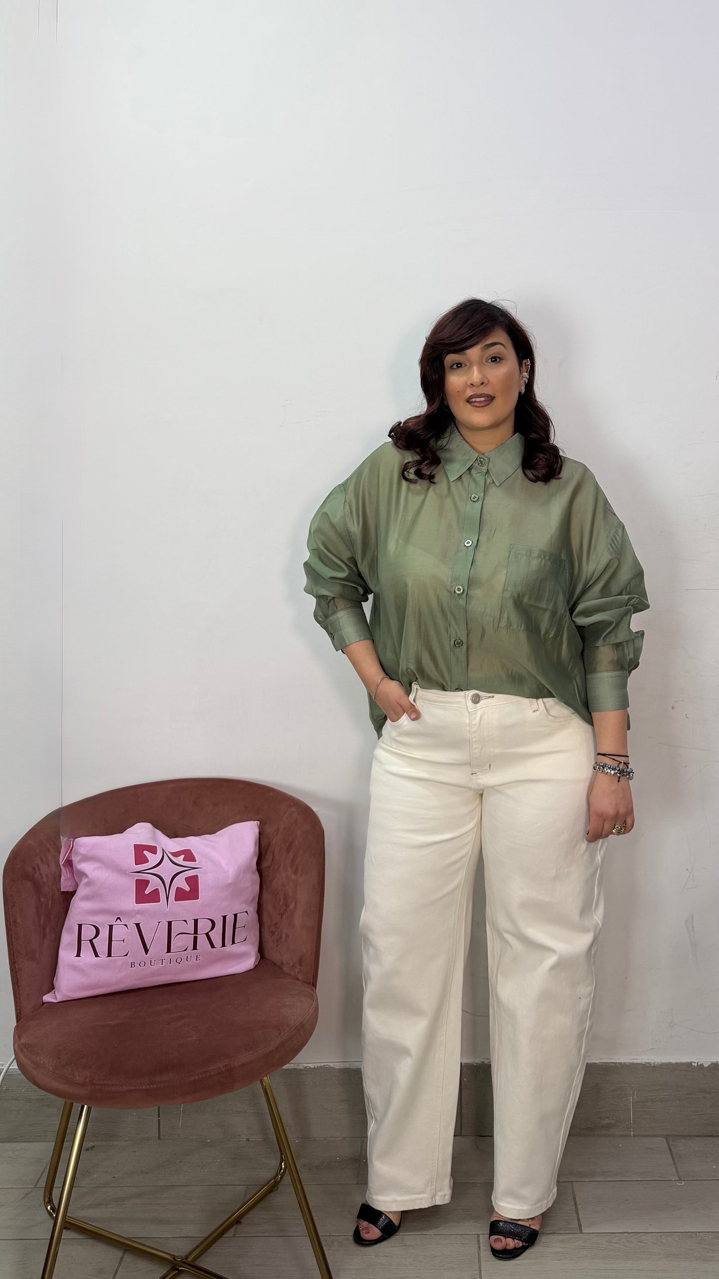 Camicia Velatissima Verde V6808
