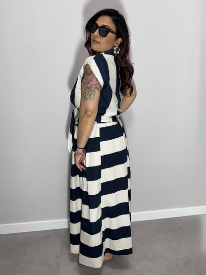 COORDINATO SINDY blu e bianco 891301