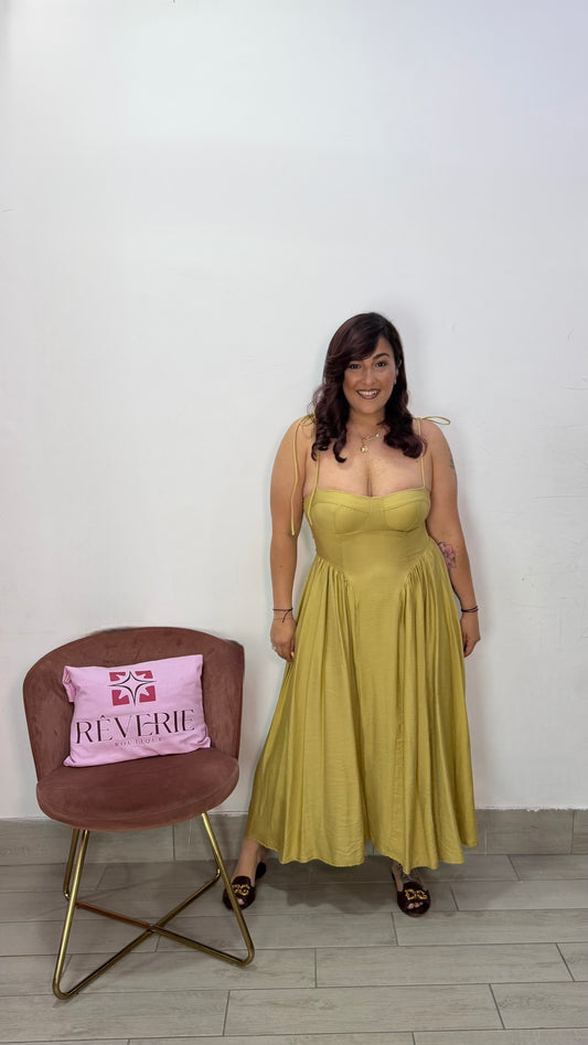 Dress Flora Senape 6005