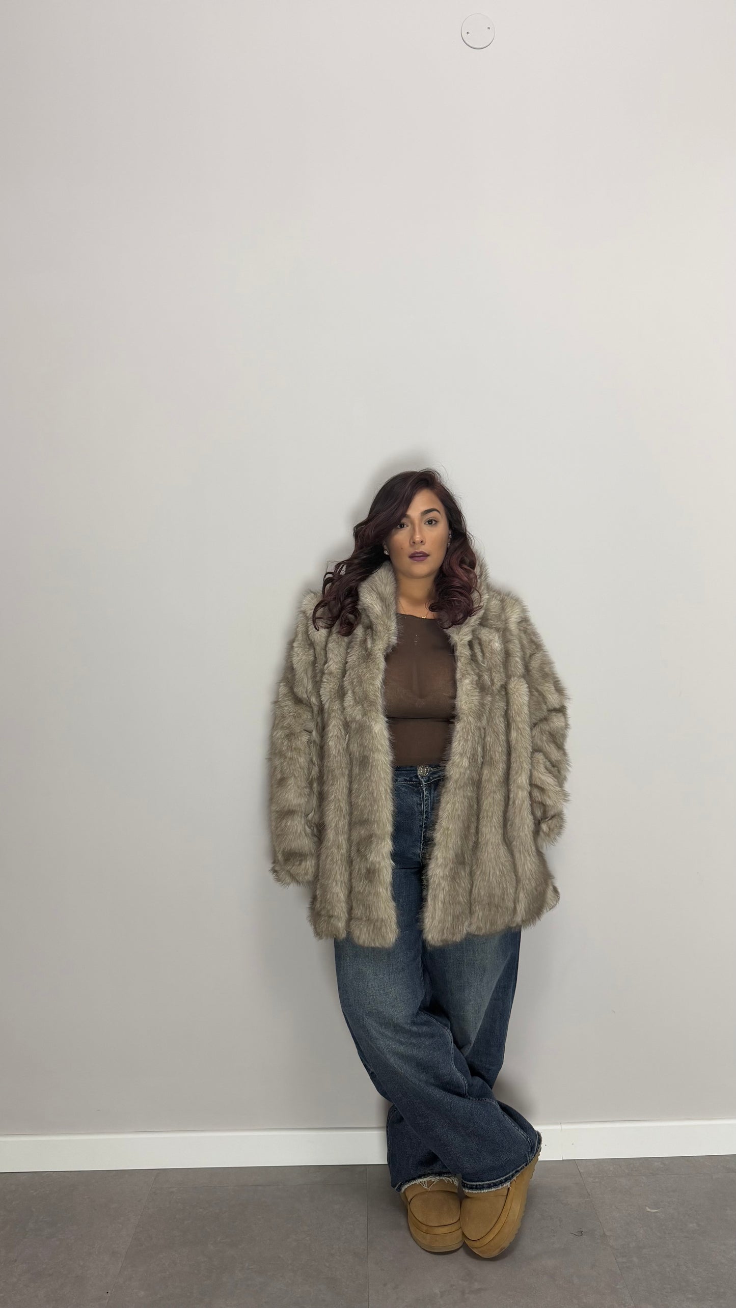 Ecofur Etta Long Marrone top quality 68348