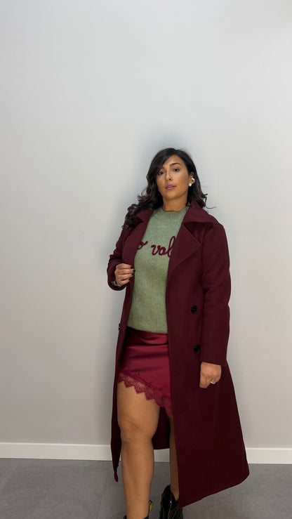 Cappotto Metropoli Bordeaux 8505