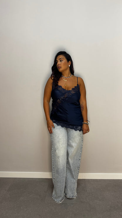 Top Camelia Blu 7805