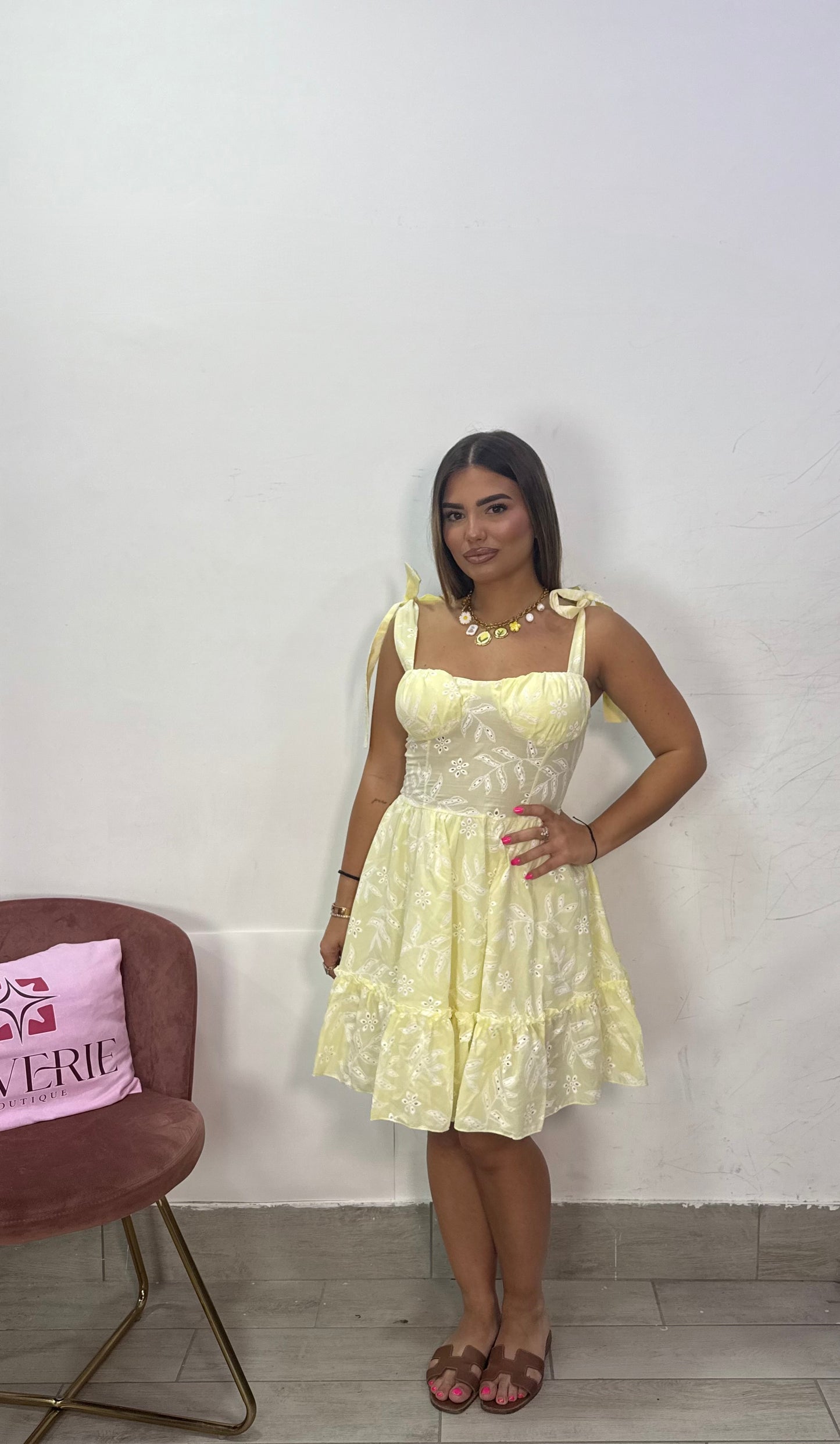Dress Lily Giallo Sangallo 6959