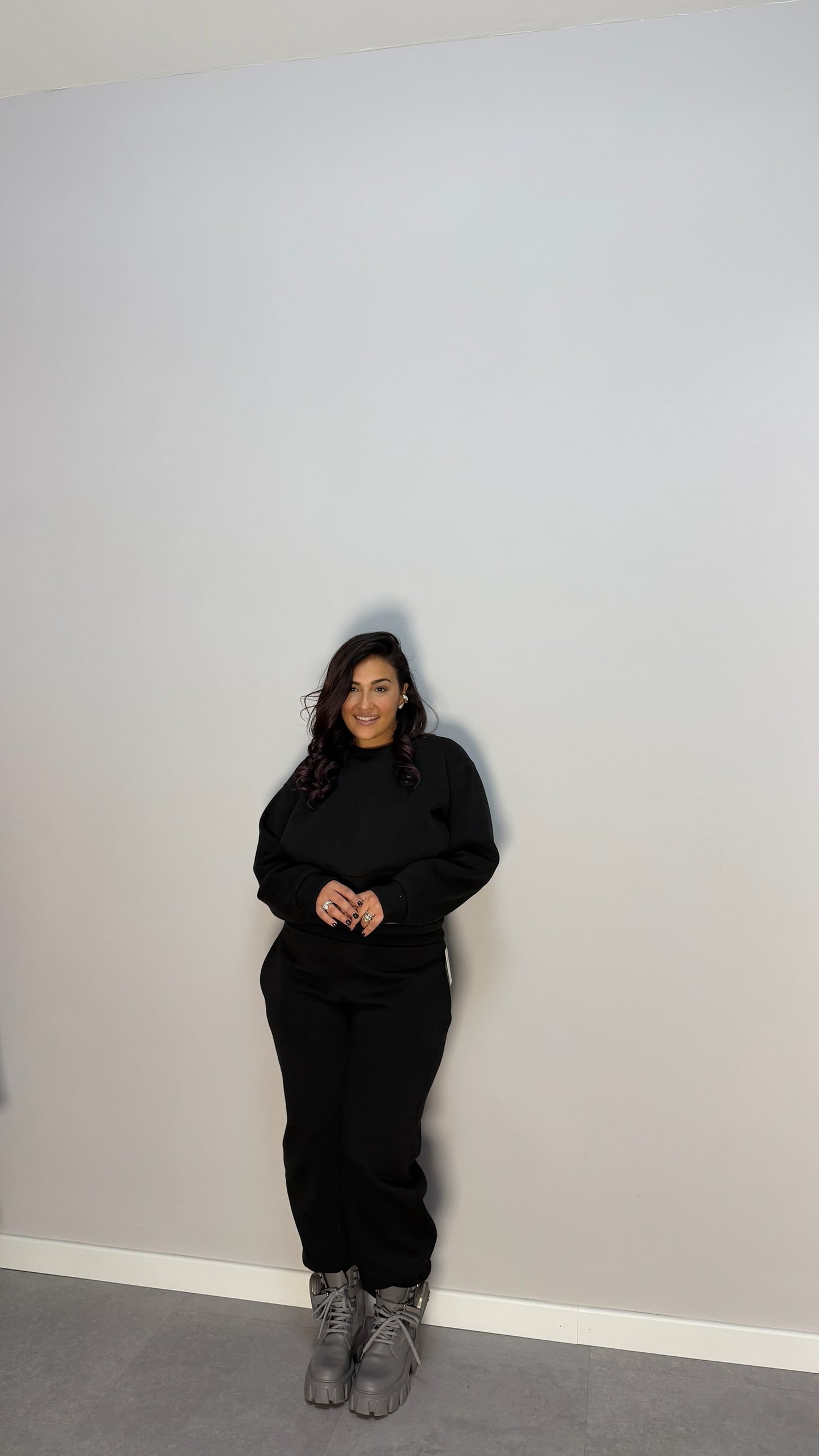 Tuta Cleo Felpata Nera 43770/784