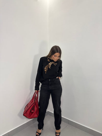 Jeans MonoColor Black T776