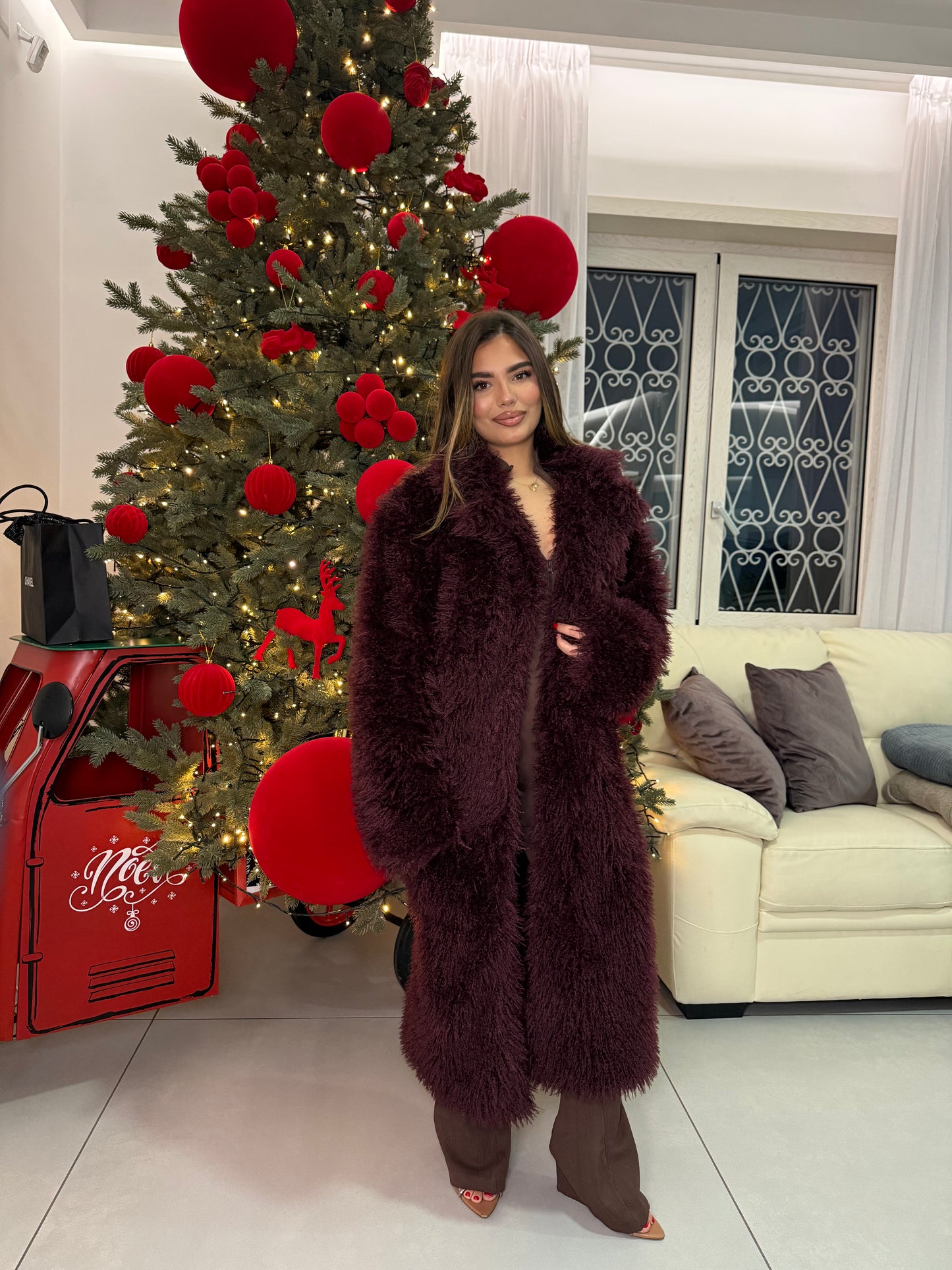 Ecofur Mongolia Bordeaux Lunga 66056