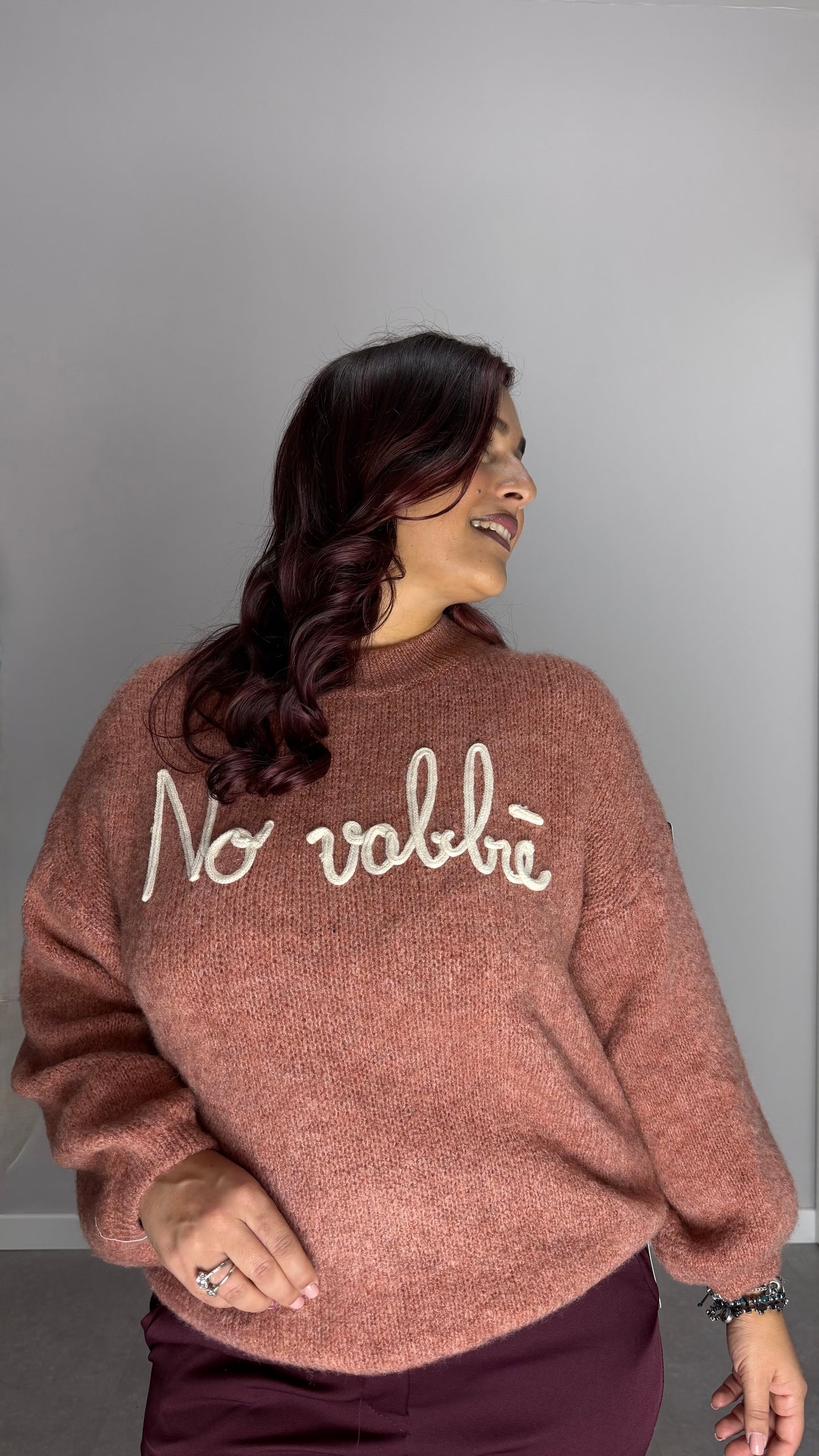 Maglioncino No vabbè Rosa 2702