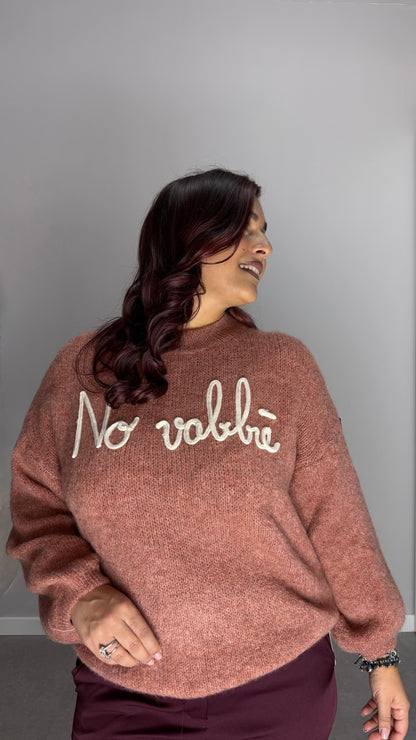 Maglioncino No vabbè Rosa 2702