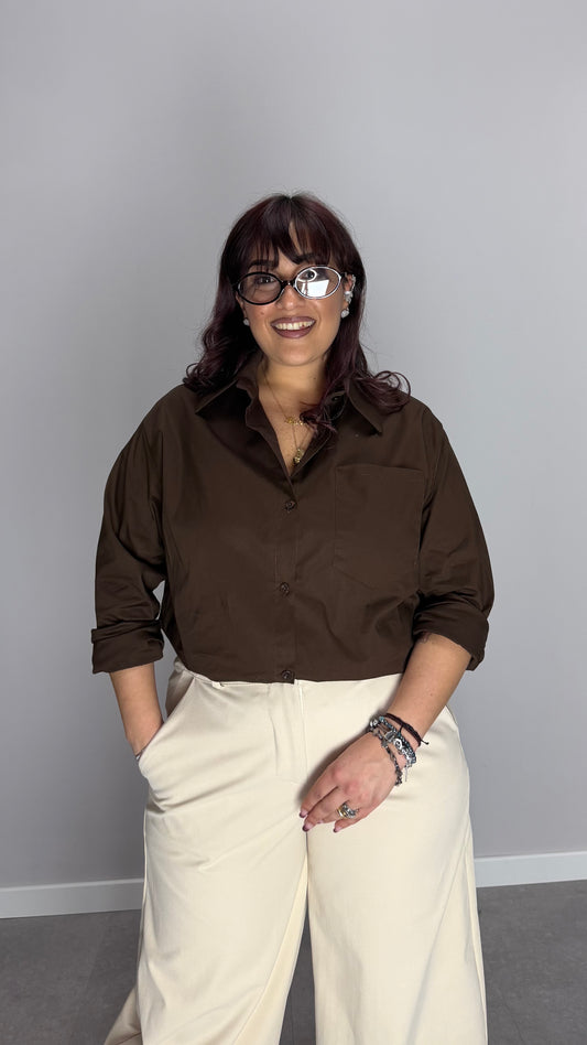 Camicia Soul con Taschino Marrone 22588