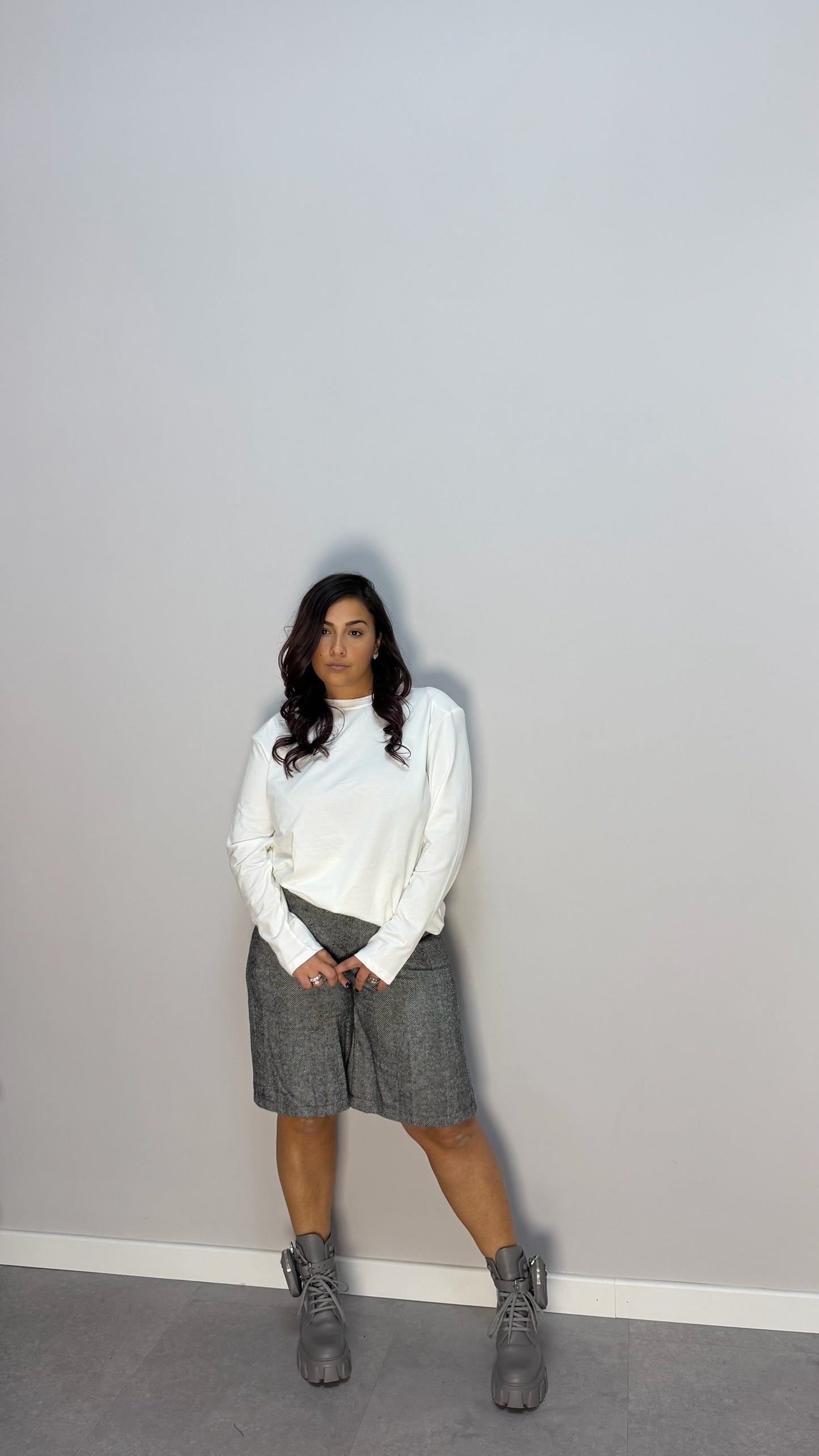 T-shirt Helena Bianco con spalline F0638