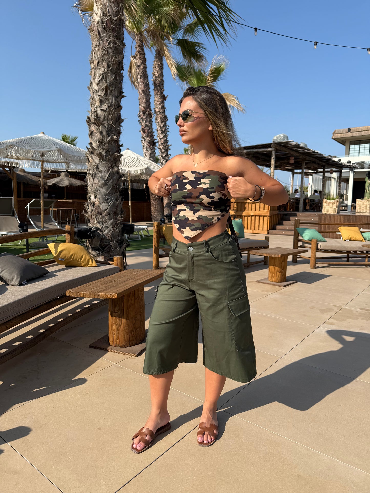 TOP BANDANA militare