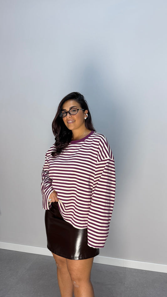 T-shirt Raya Oversize Viola F1109