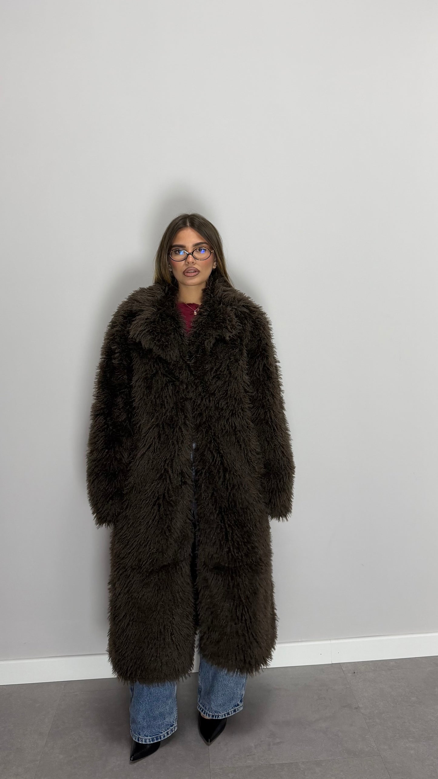 Ecofur Mongolia Marrone Lunga 66056