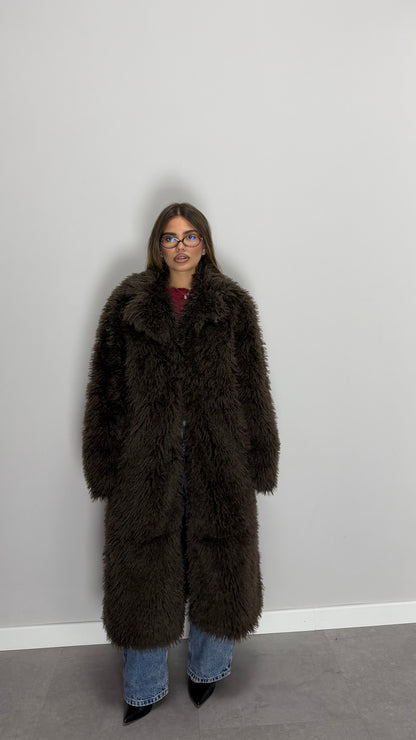 Ecofur Mongolia Marrone Lunga 66056