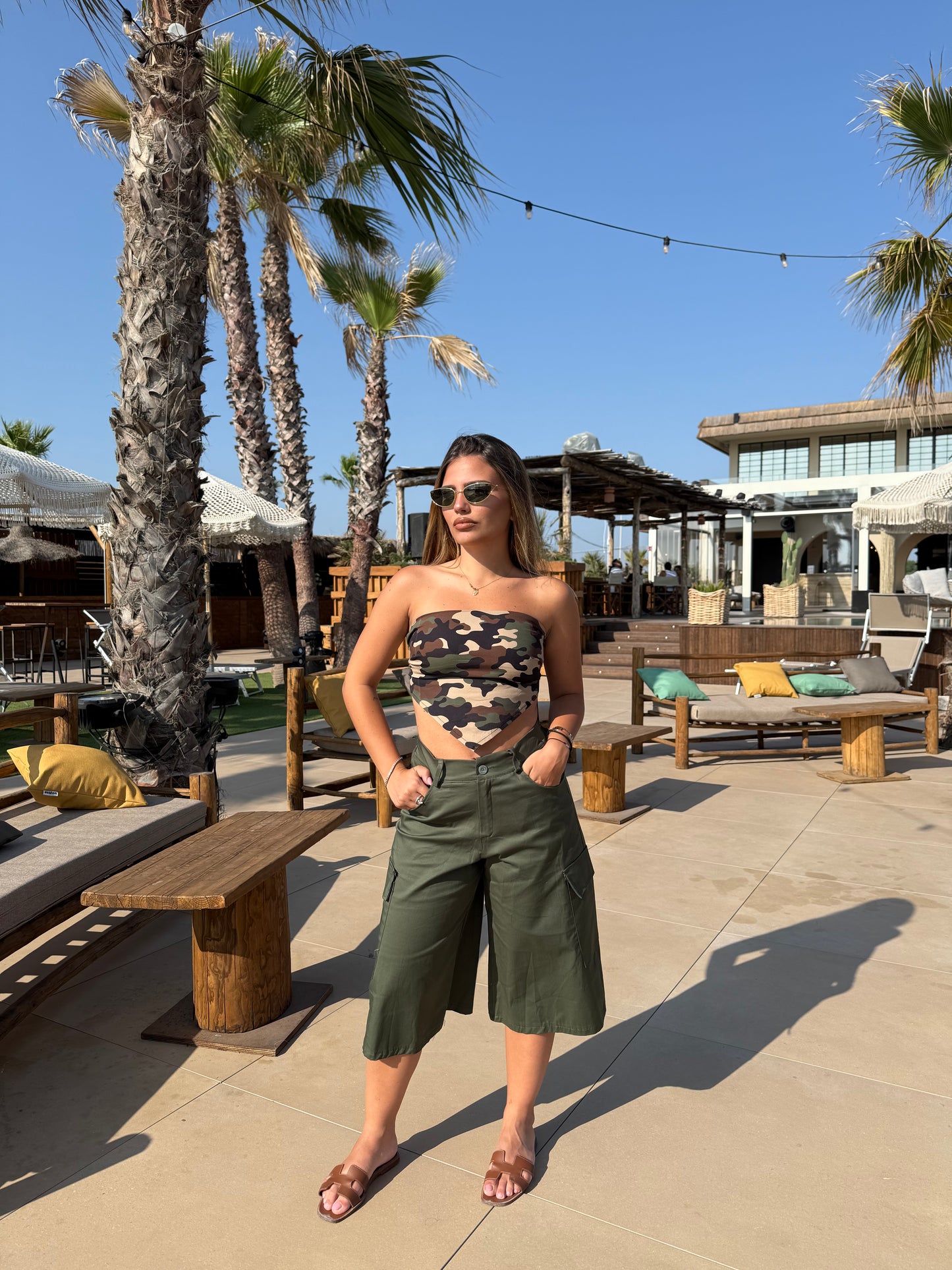 TOP BANDANA militare