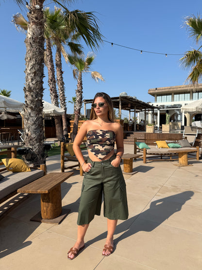 TOP BANDANA militare