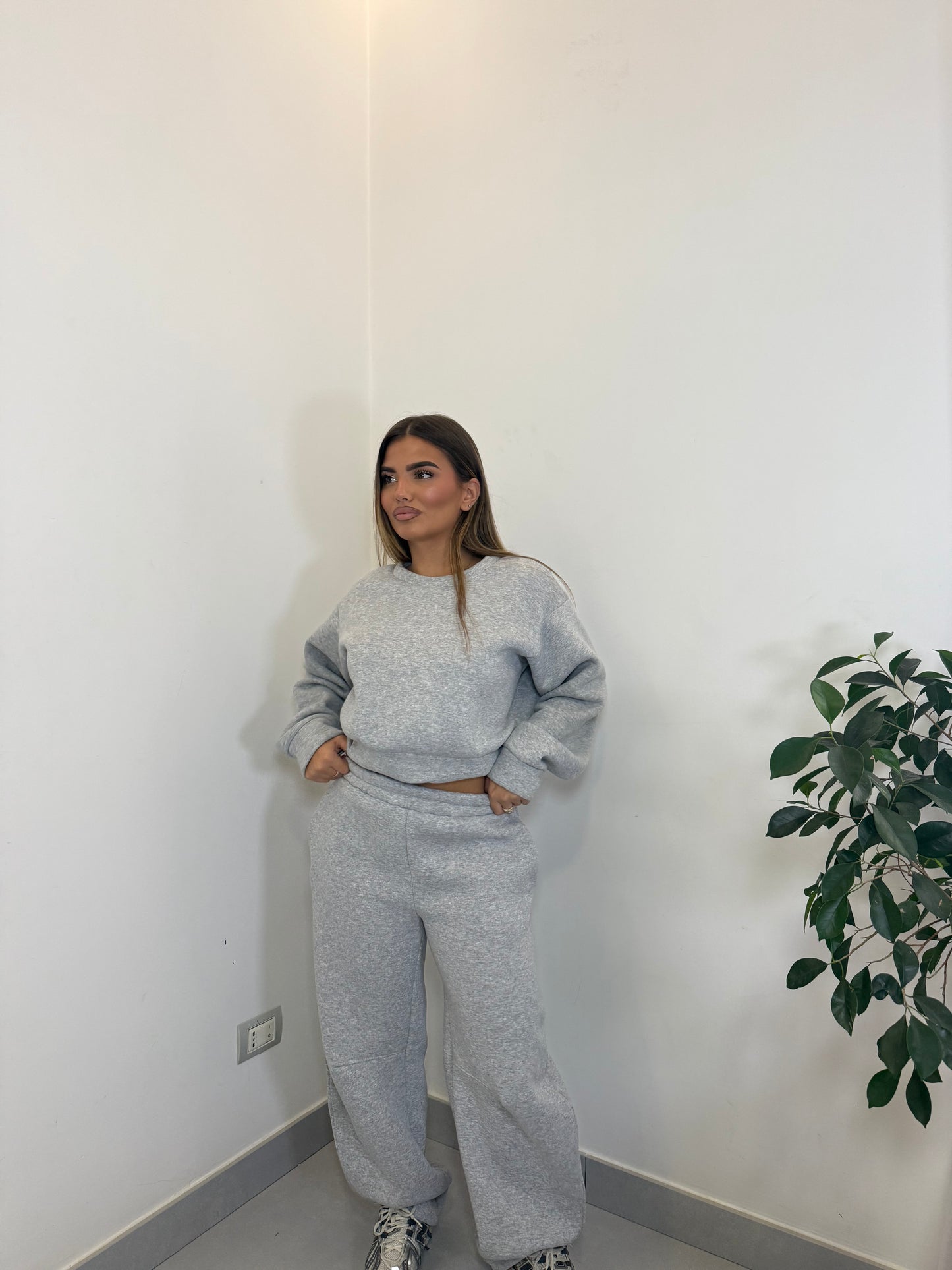 Tuta Cleo Grigia Felpata 43770/784