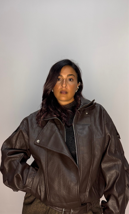 Giacca BikerBrown 2887