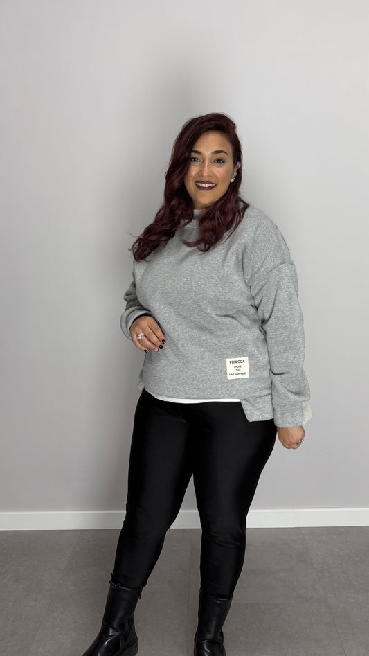 Felpa Mia Felpata Grigia FMF44