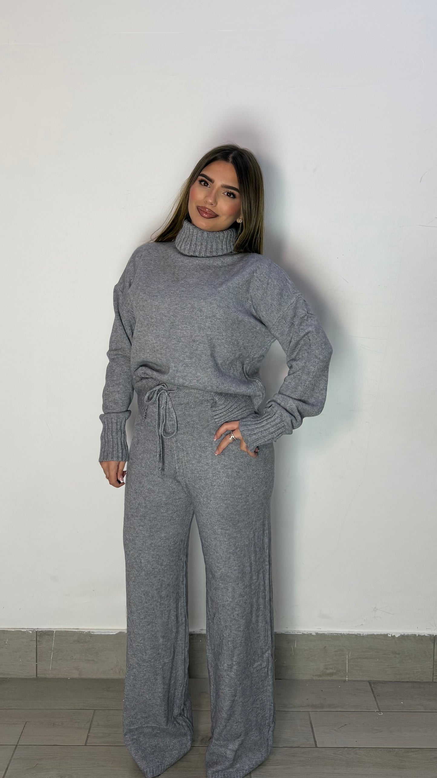 Coordinato Lovely 2.0 Grigio in Lana AL016