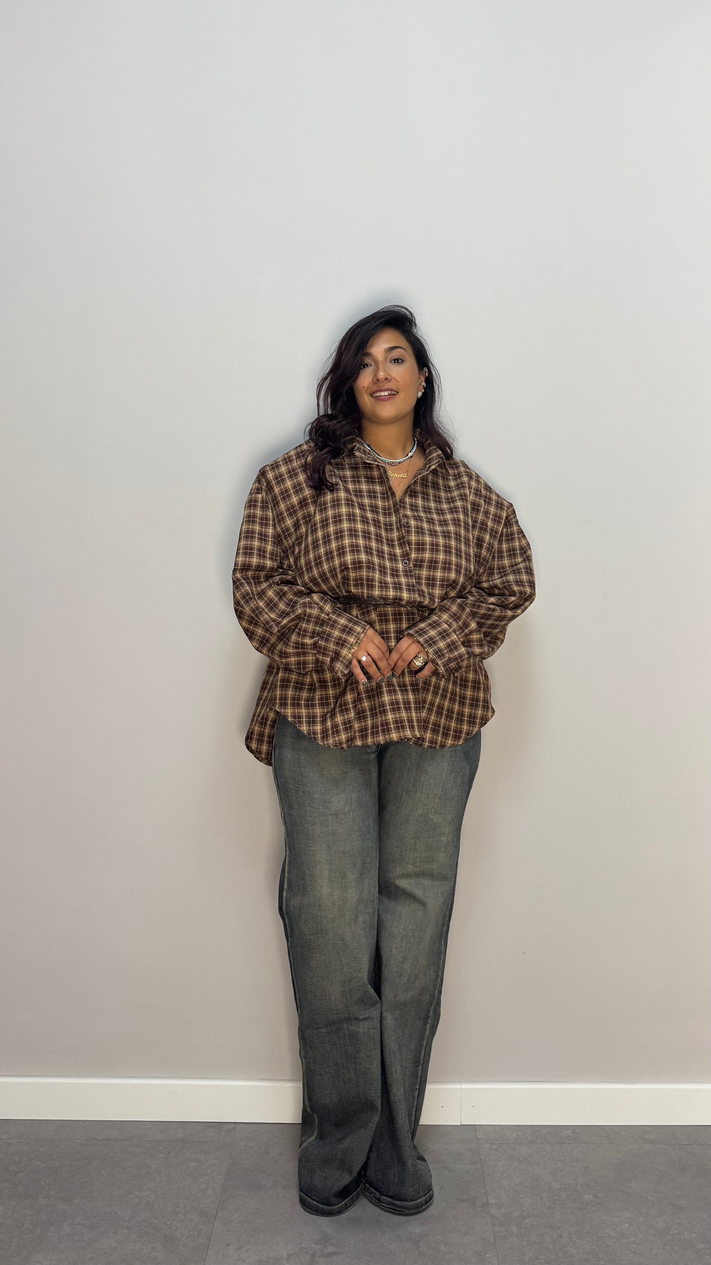 Jeans Palazzo Tabacco Premium Quality M2270-3