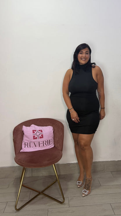 Dress Valeria Nero in Lycra VL44