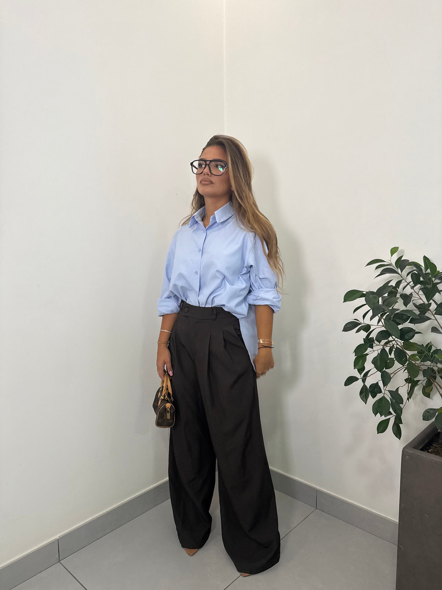 Camicia Oxford Azzurra G322