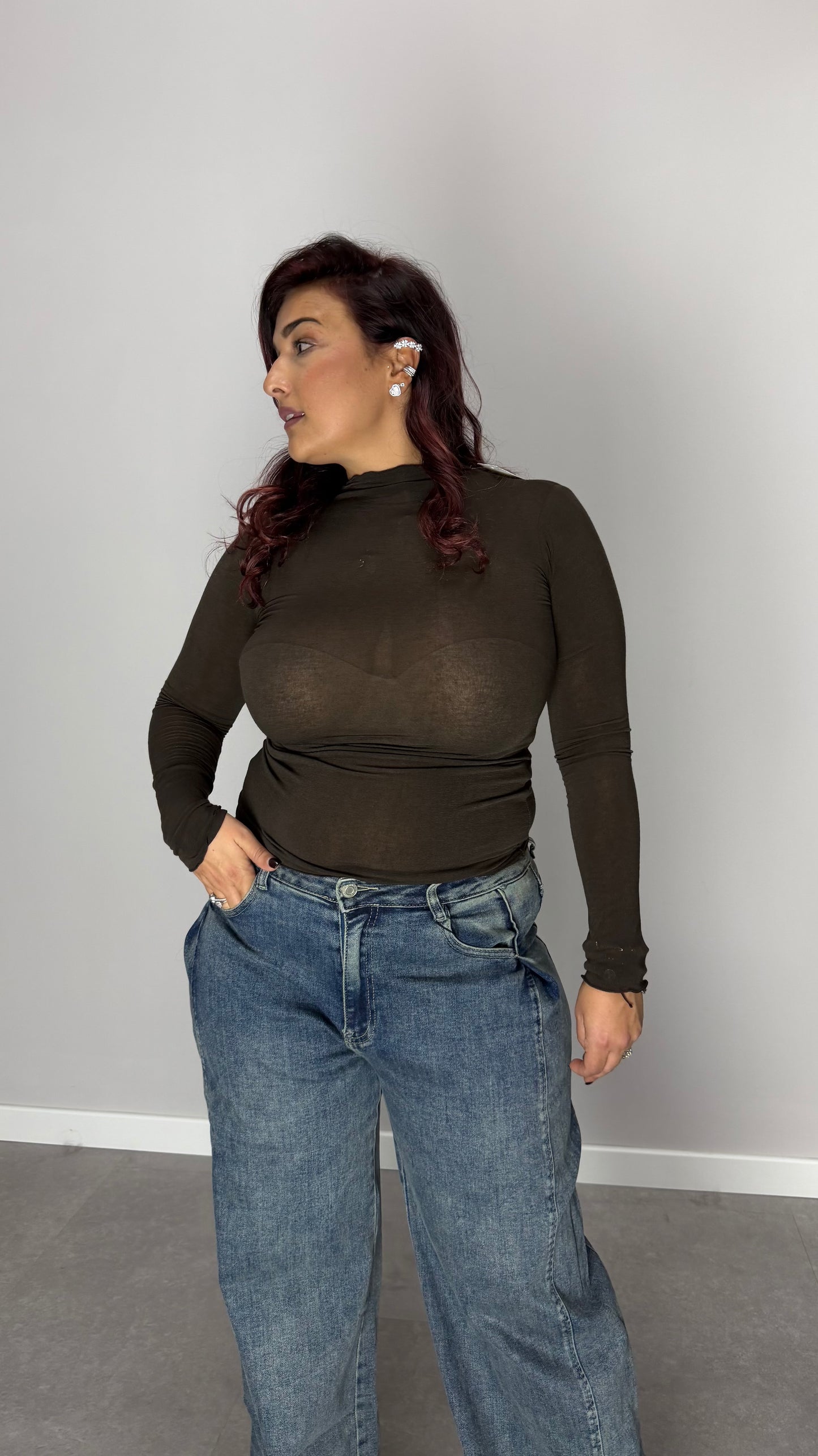 Shirt Velatissime Cashmere Marrone 28150