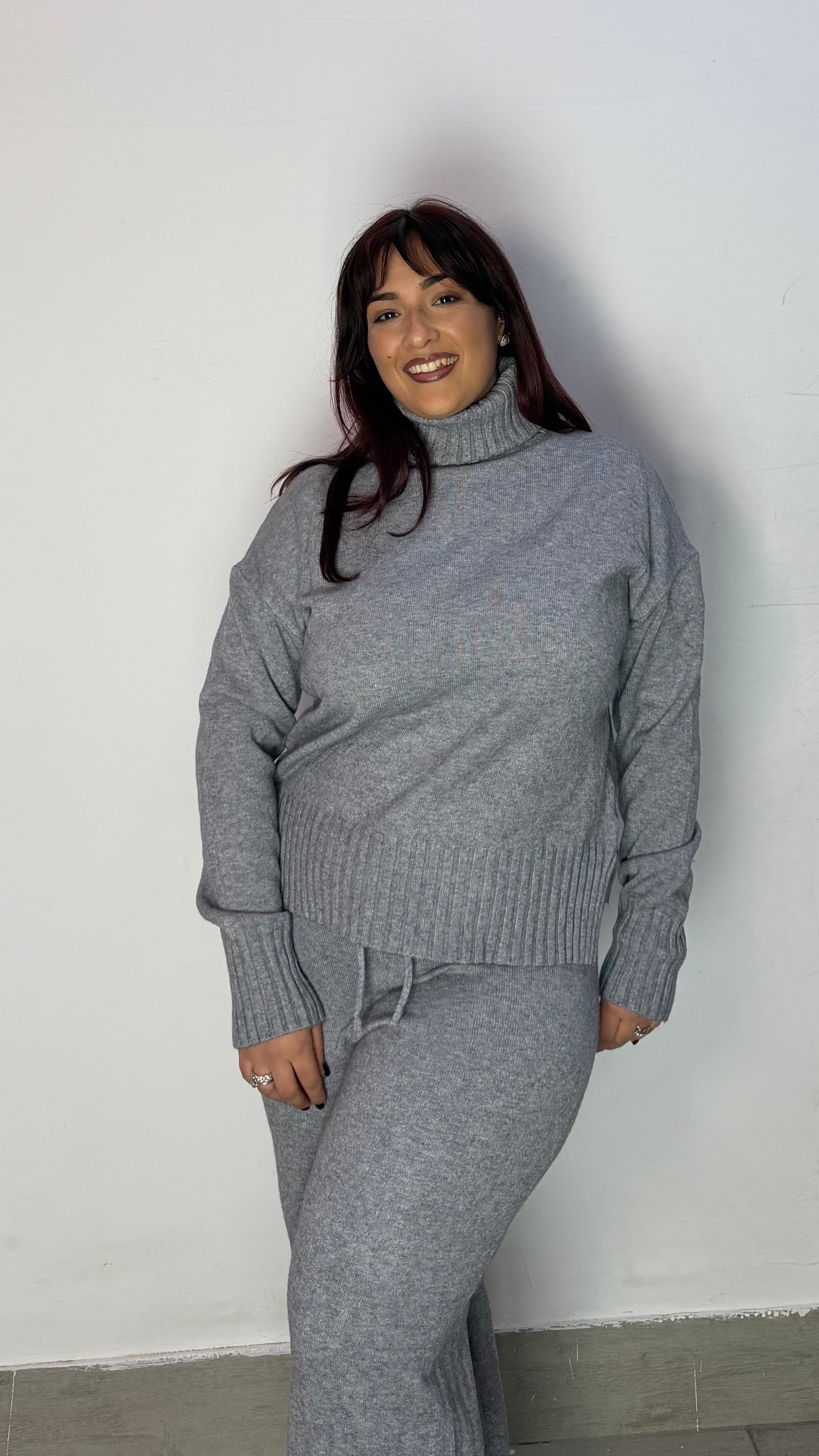 Coordinato Lovely 2.0 Grigio in Lana AL016